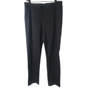 Eileen Fisher Women's Black Italian Fabric Pull On Stretch Pants Size Small
